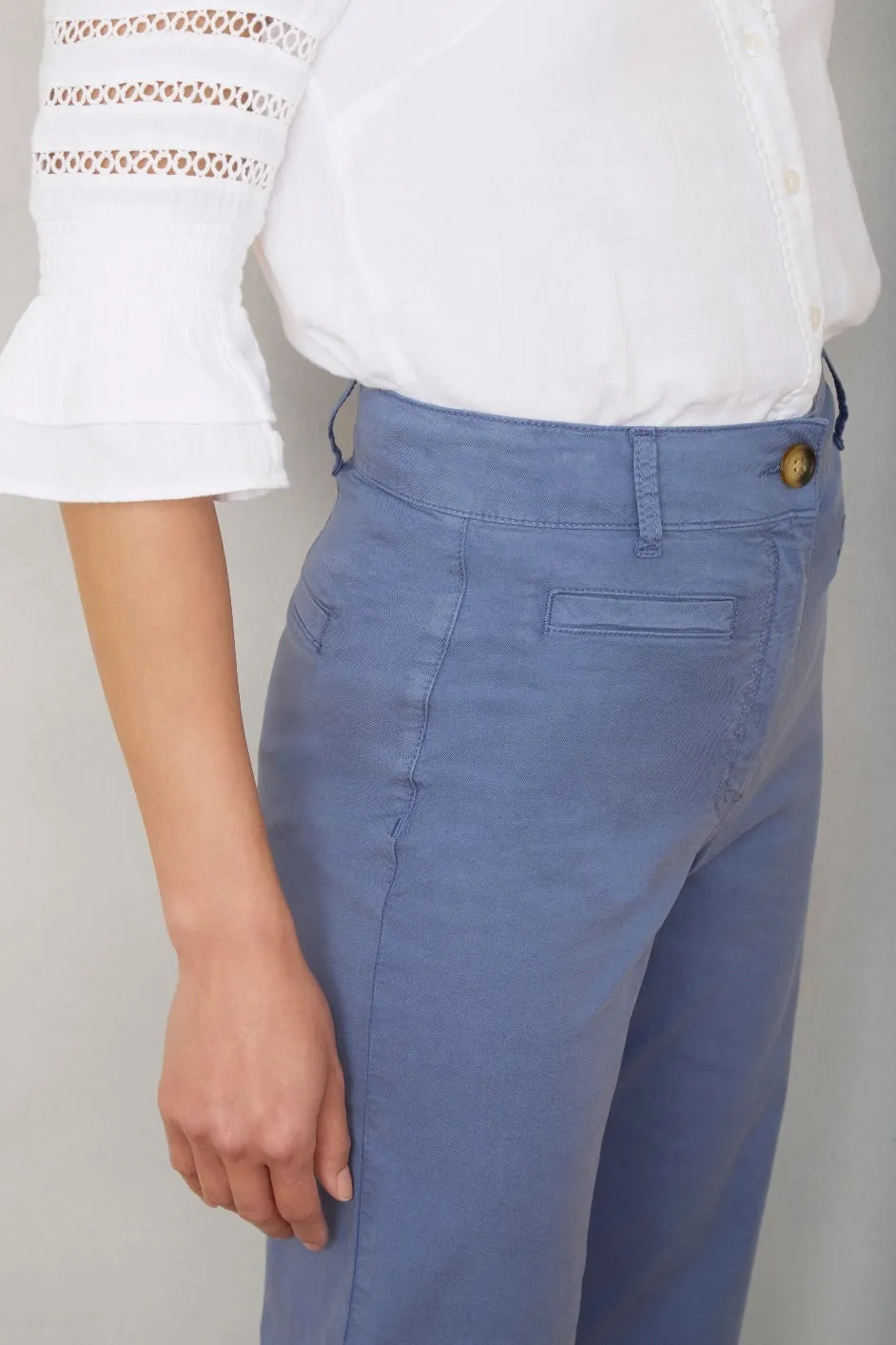 Marianne Chino Trouser - French Blue