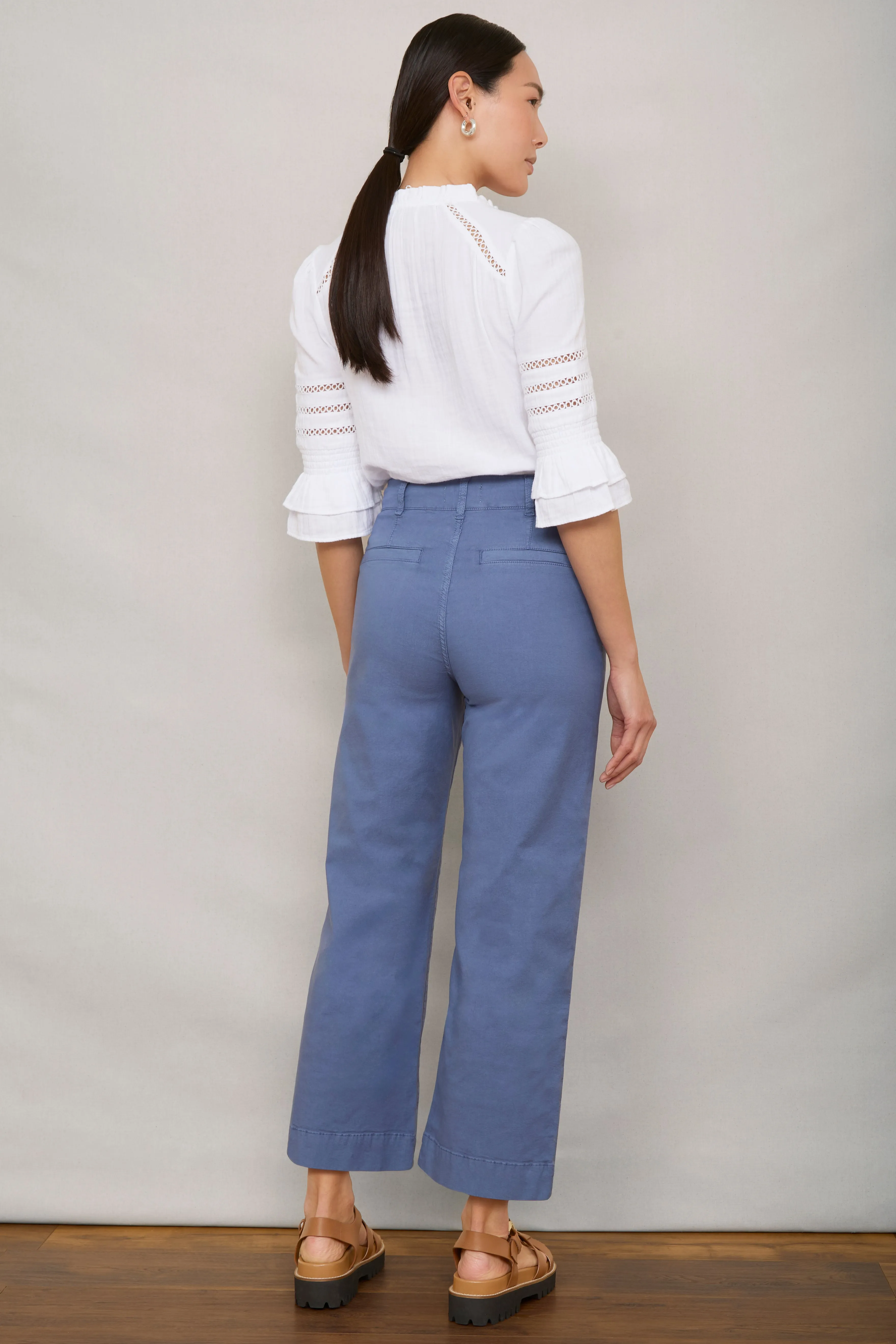 Marianne Chino Trouser - French Blue