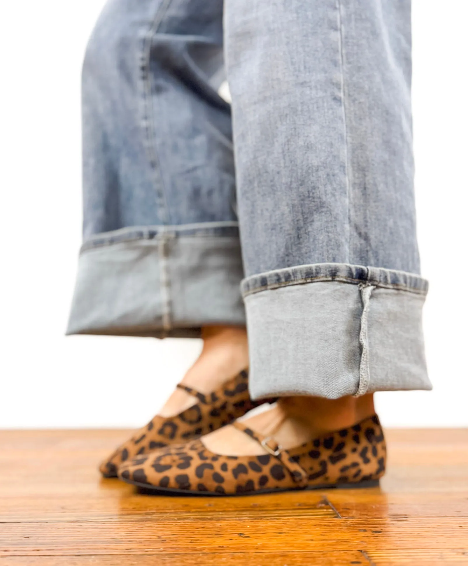 Mary Jane Ballet Flat ((Leopard))