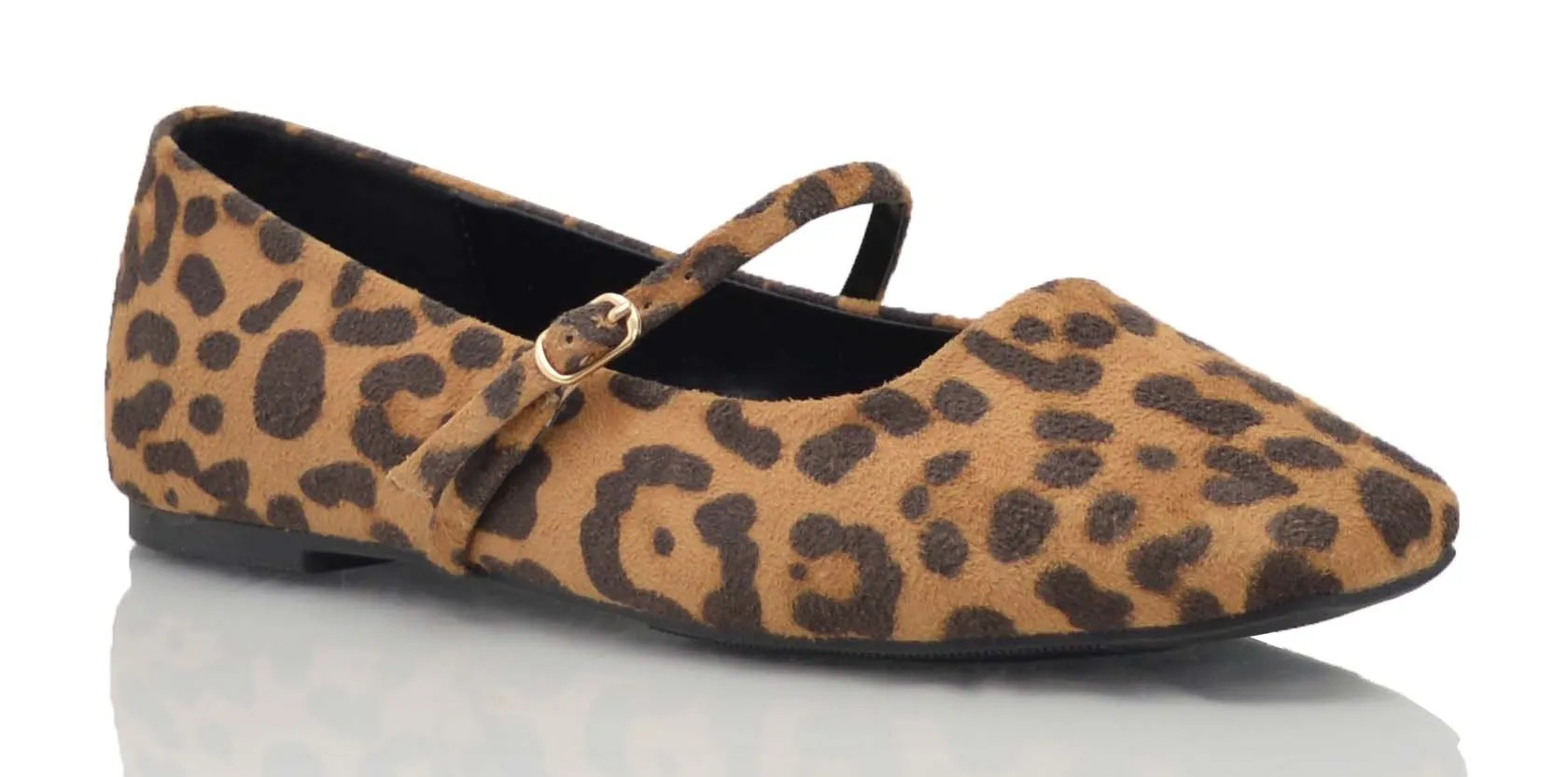 Mary Jane Ballet Flat ((Leopard))