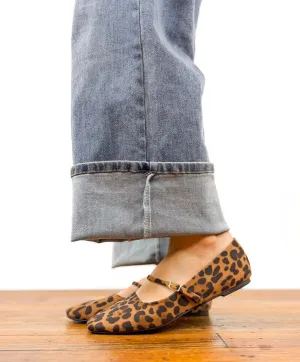 Mary Jane Ballet Flat ((Leopard))