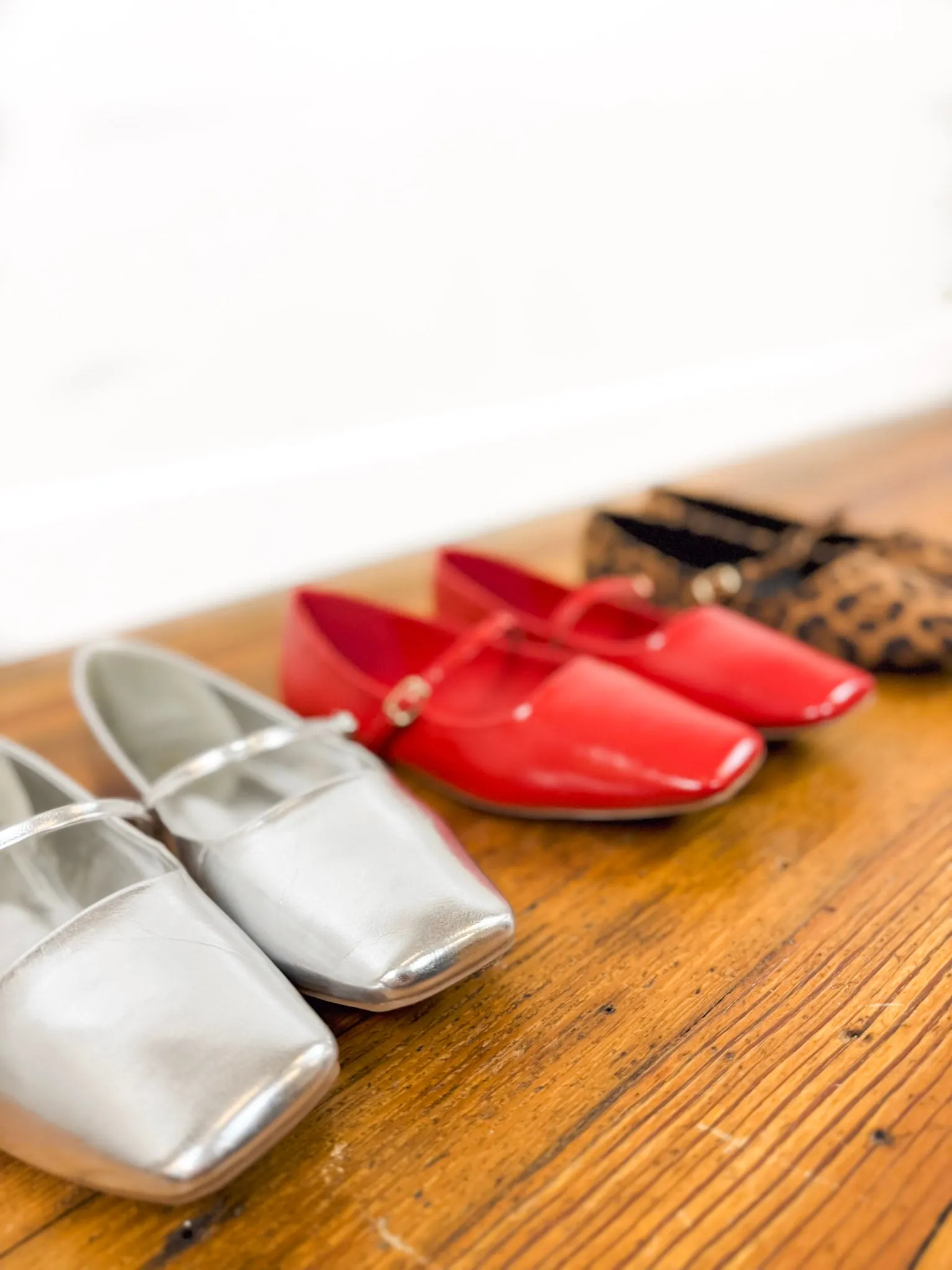 Mary Jane Ballet Flat ((Red))