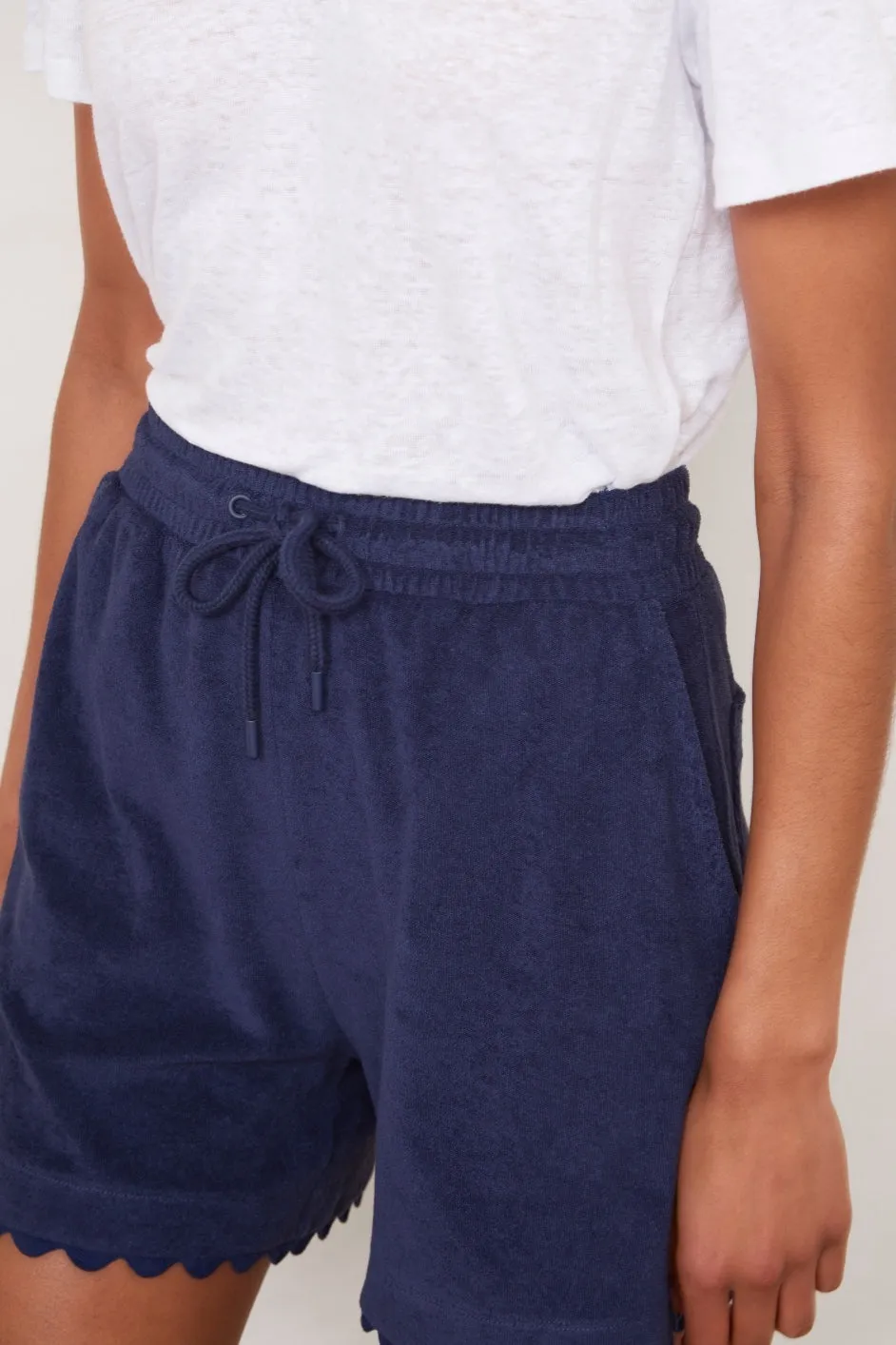 Nina Towelling Short - Midnight