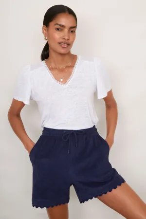 Nina Towelling Short - Midnight