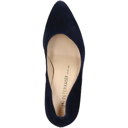 NO RETURN - FINAL SALE - PETER KAISER HERDI PLATFORM NAVY SUEDE HIGH HEEL 78911-732