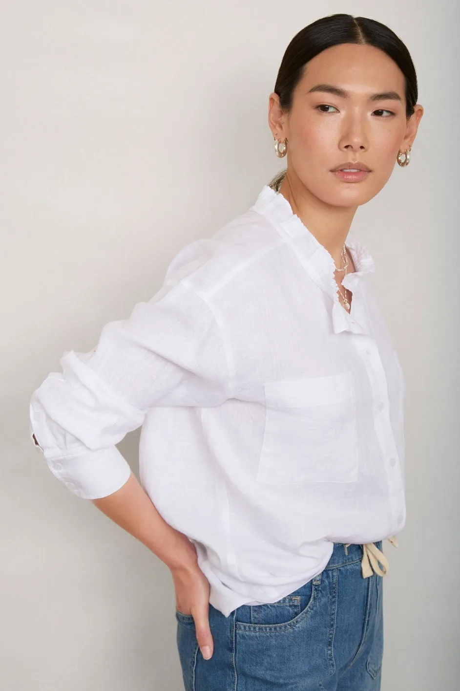 Odile Linen Shirt - White