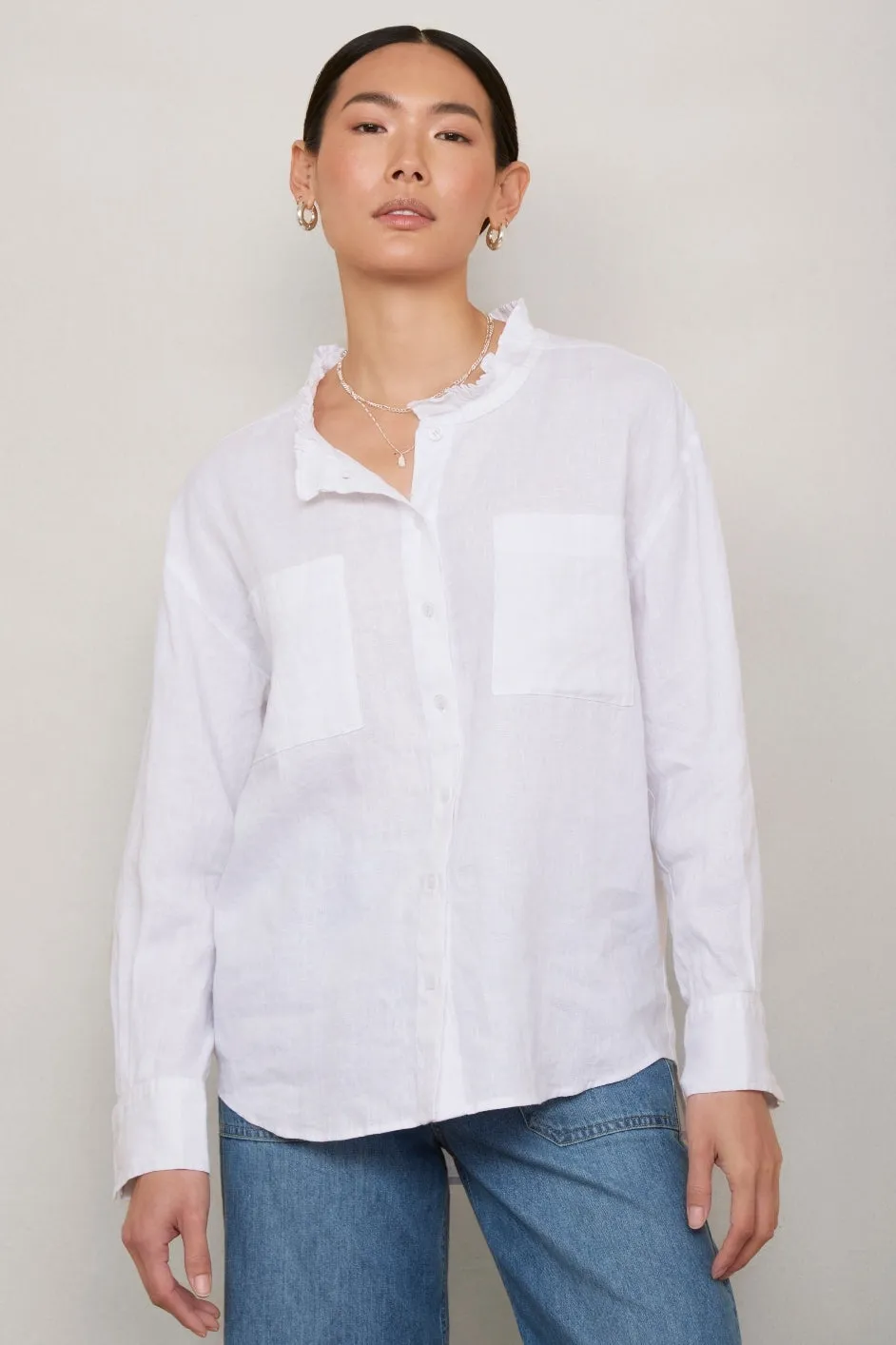 Odile Linen Shirt - White
