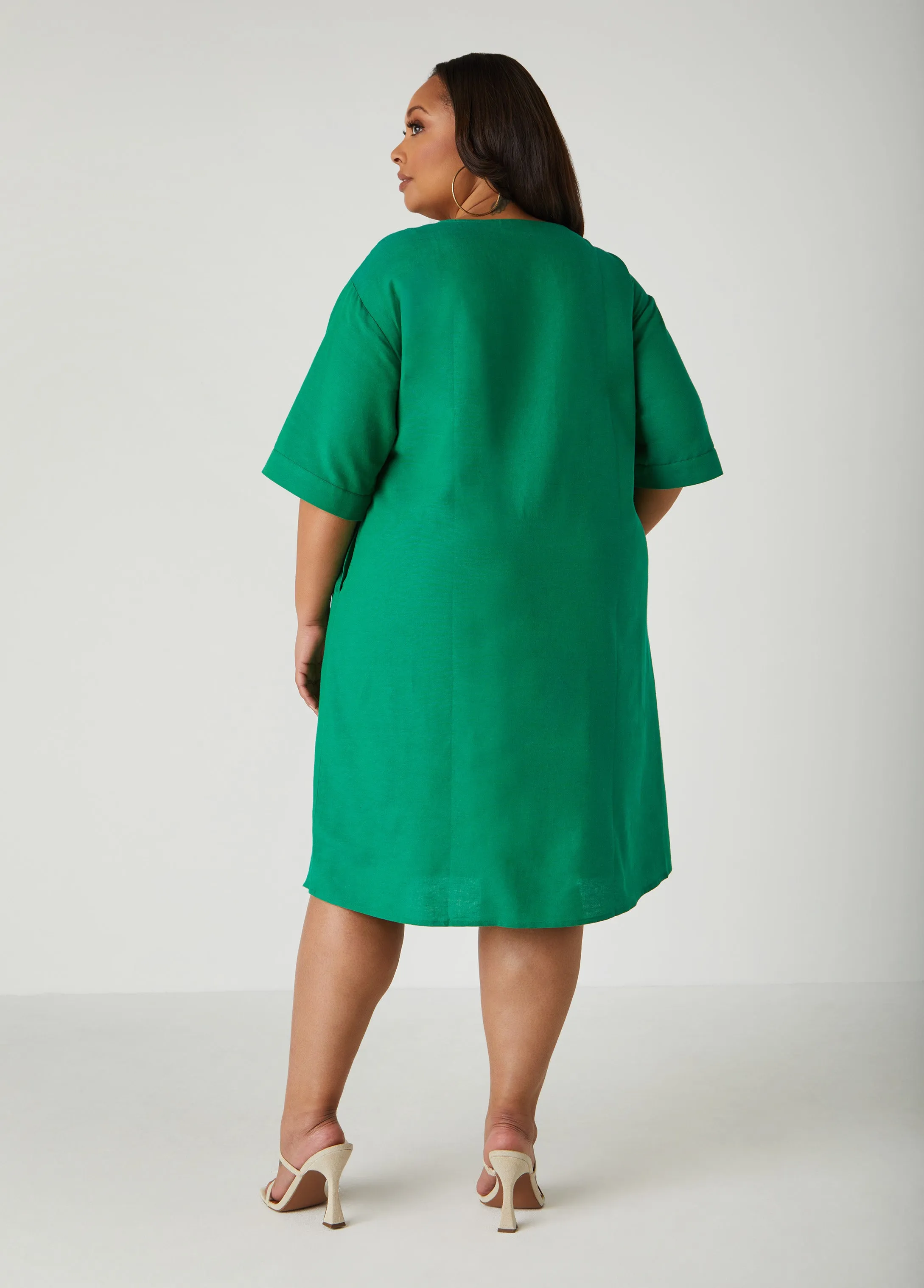 Palm Print Dress