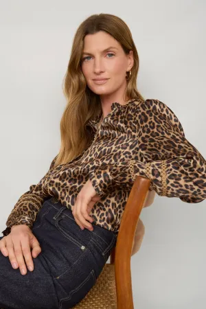 Parker Silk Blouse - Leopard