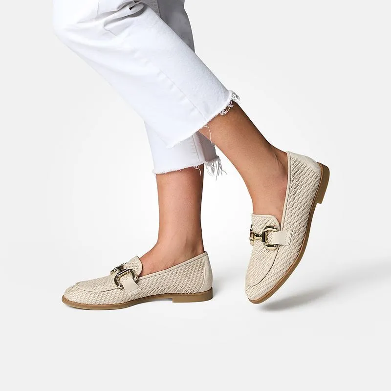 Paul Green Biscuit Raffia Loafer