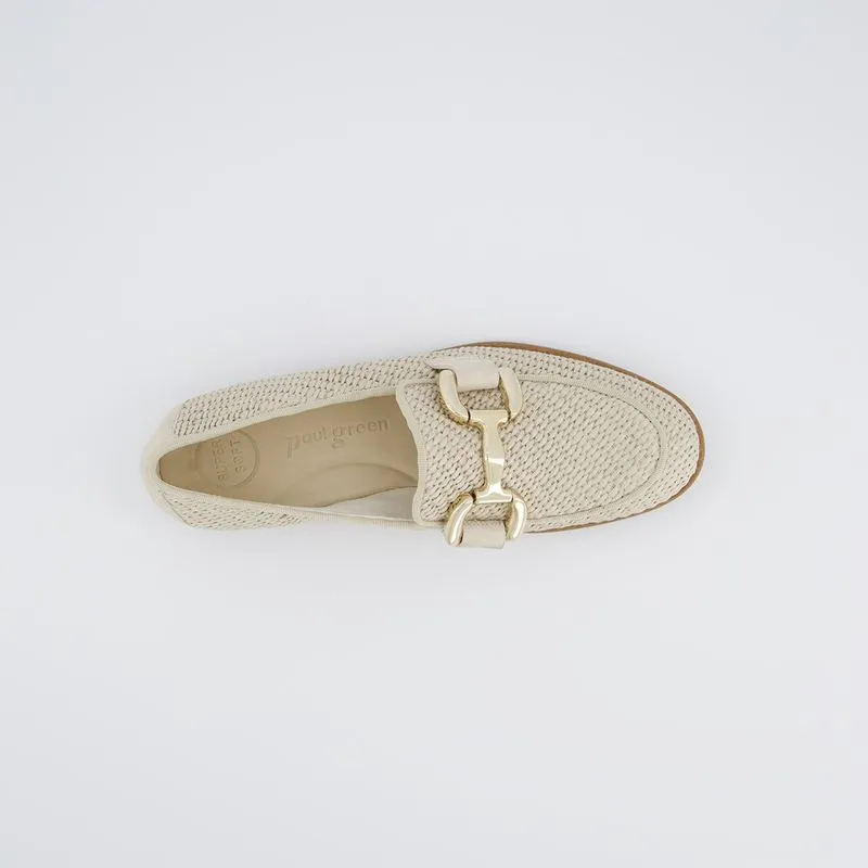 Paul Green Biscuit Raffia Loafer