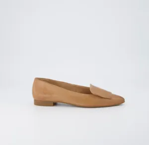 Paul Green Taupe Leather Ballerina