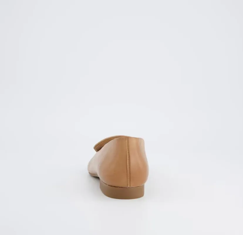 Paul Green Taupe Leather Ballerina