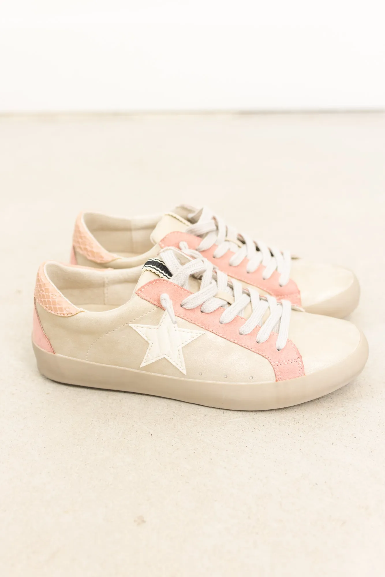 Peach Paula Star Sneaker