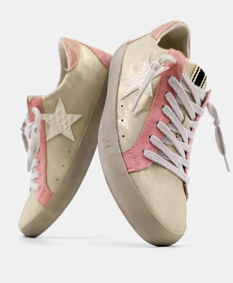 Peach Paula Star Sneaker