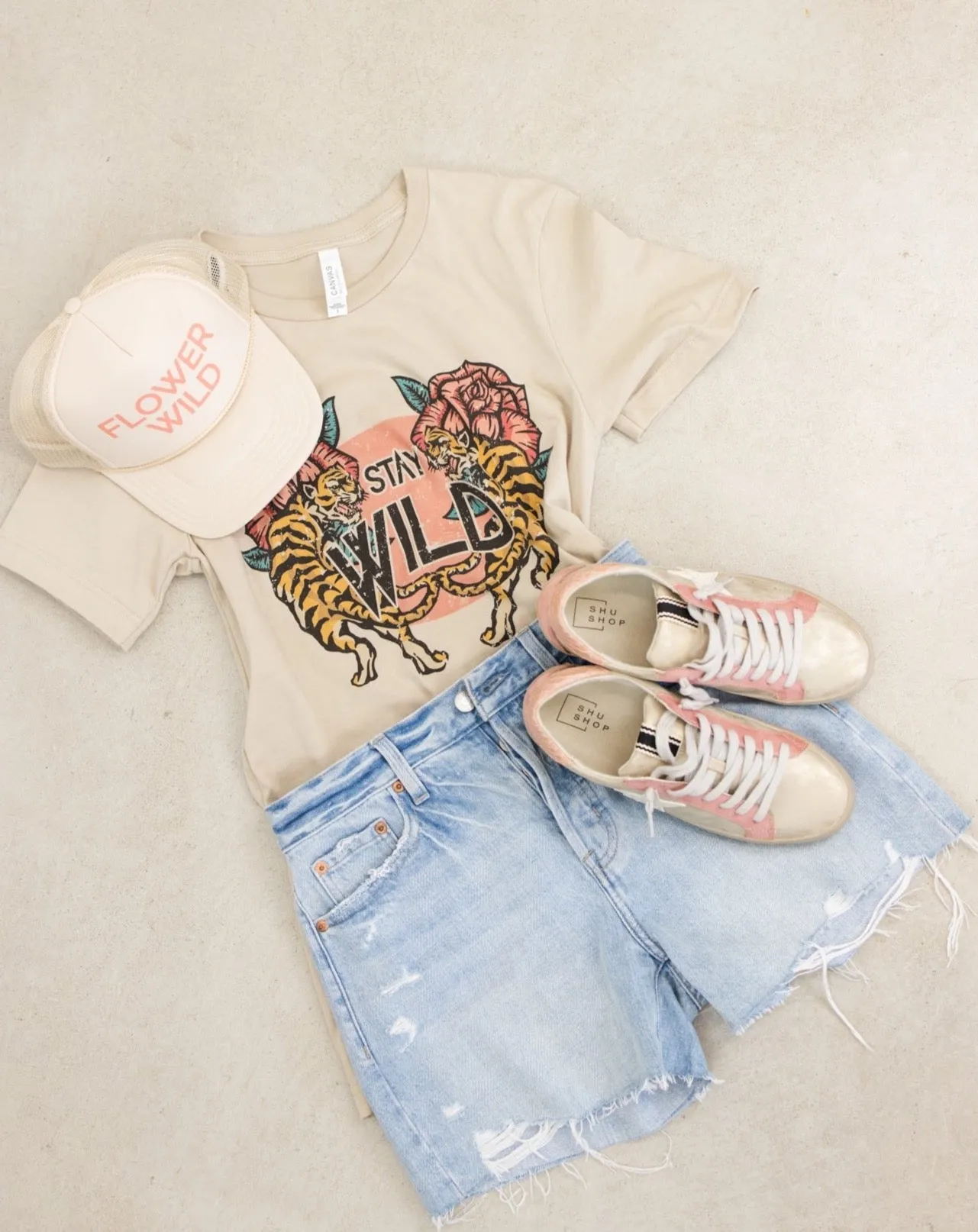 Peach Paula Star Sneaker
