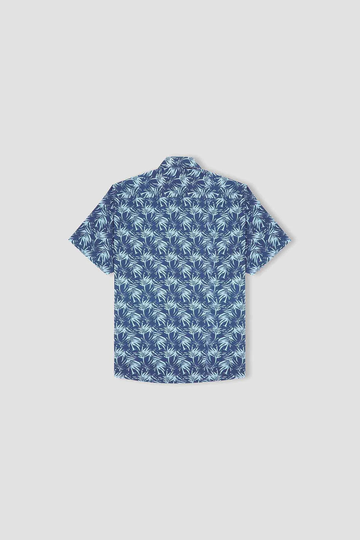 Printed Half Sleeve Shirt For Men - Blue