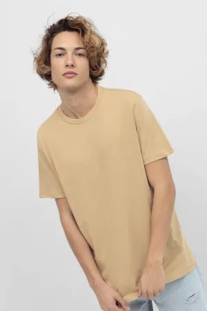 Printed T-Shirt For Men - Camel
