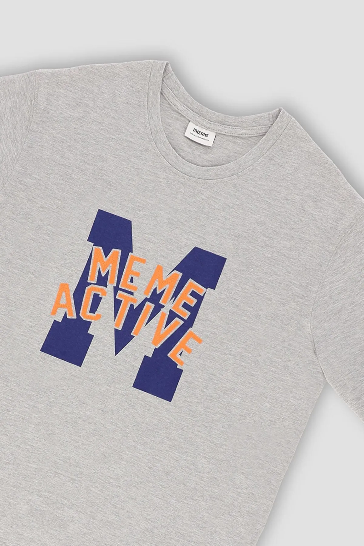 Printed T-Shirt For Men - Heather Grey