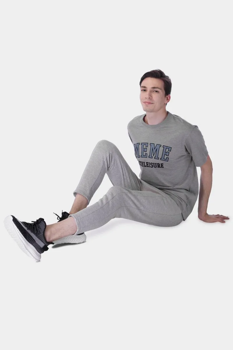 Printed T-Shirt For Men - Light Grey