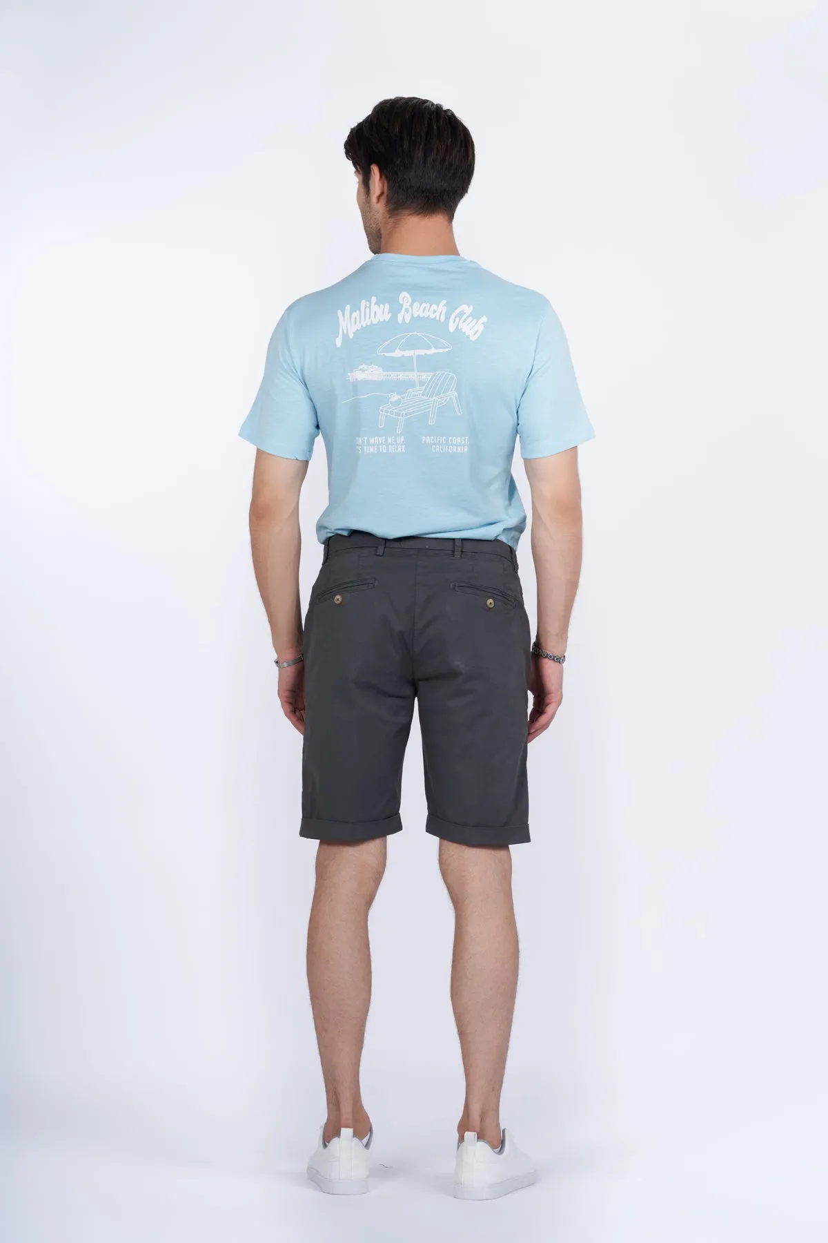 Printed T-Shirt For Men - Sky Blue
