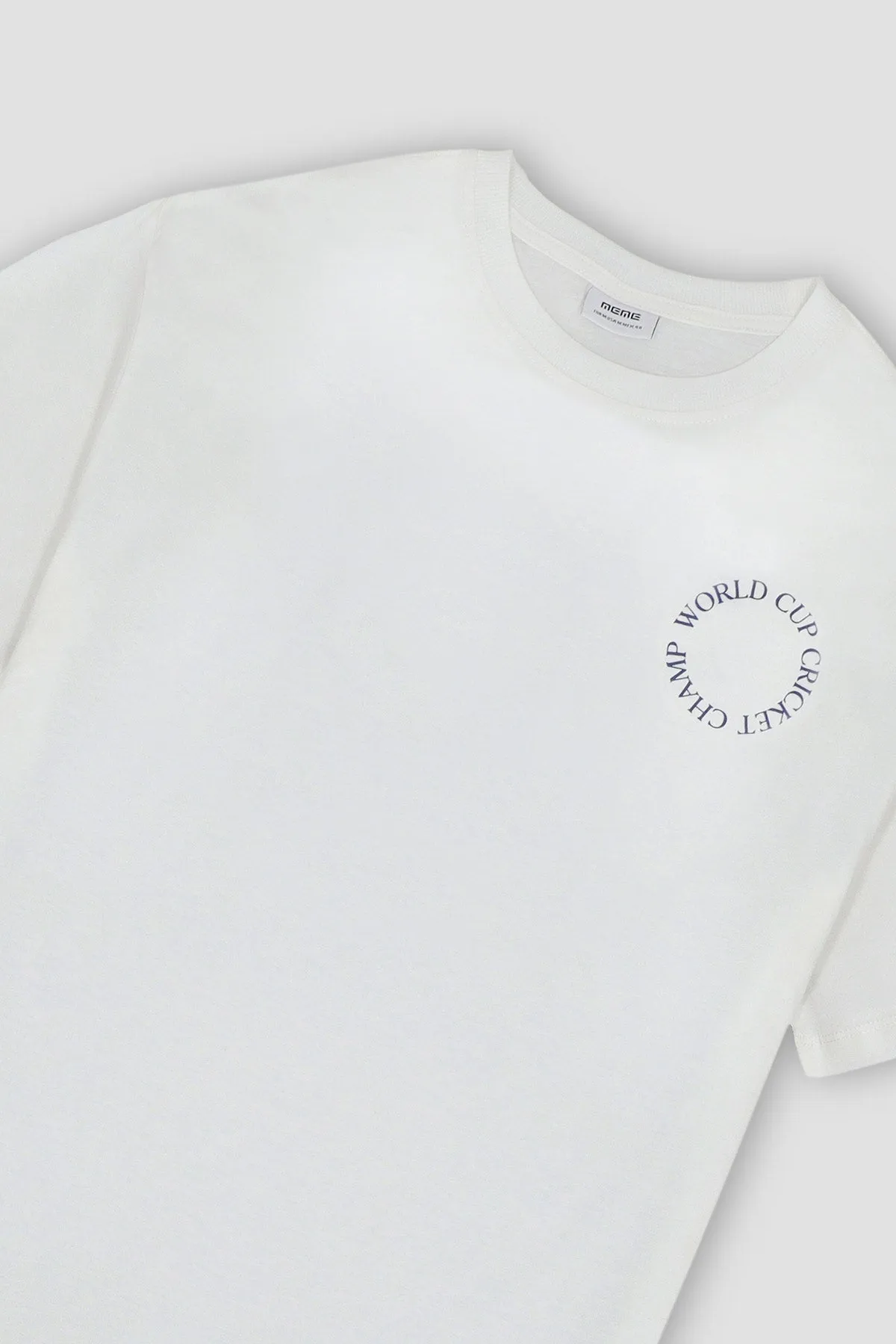 Printed T-Shirt For Men - White