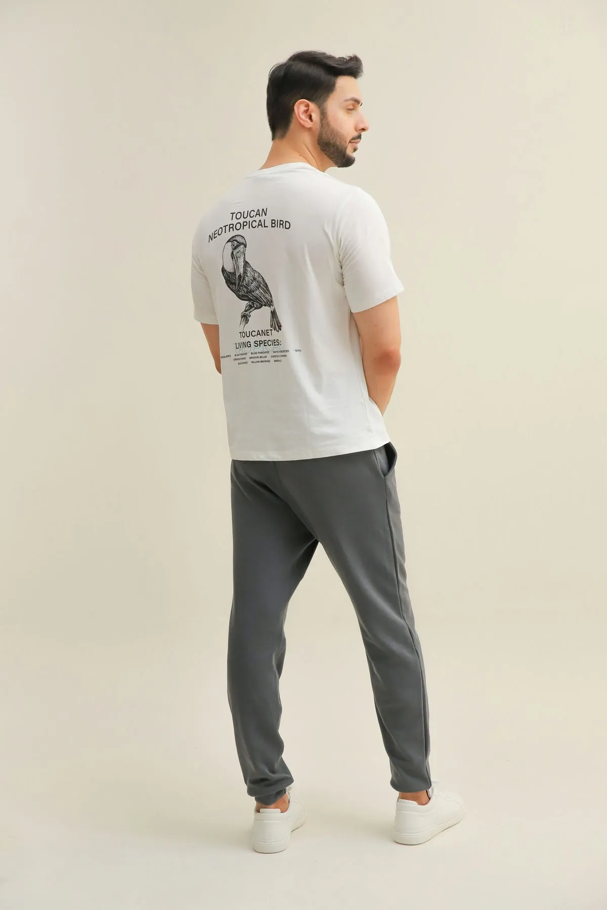 Printed T-Shirt For Men - White