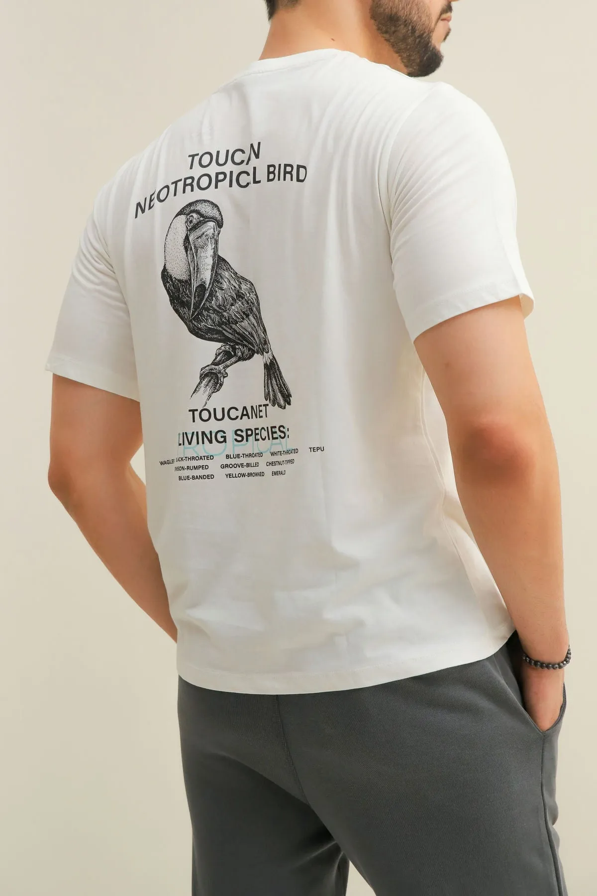 Printed T-Shirt For Men - White