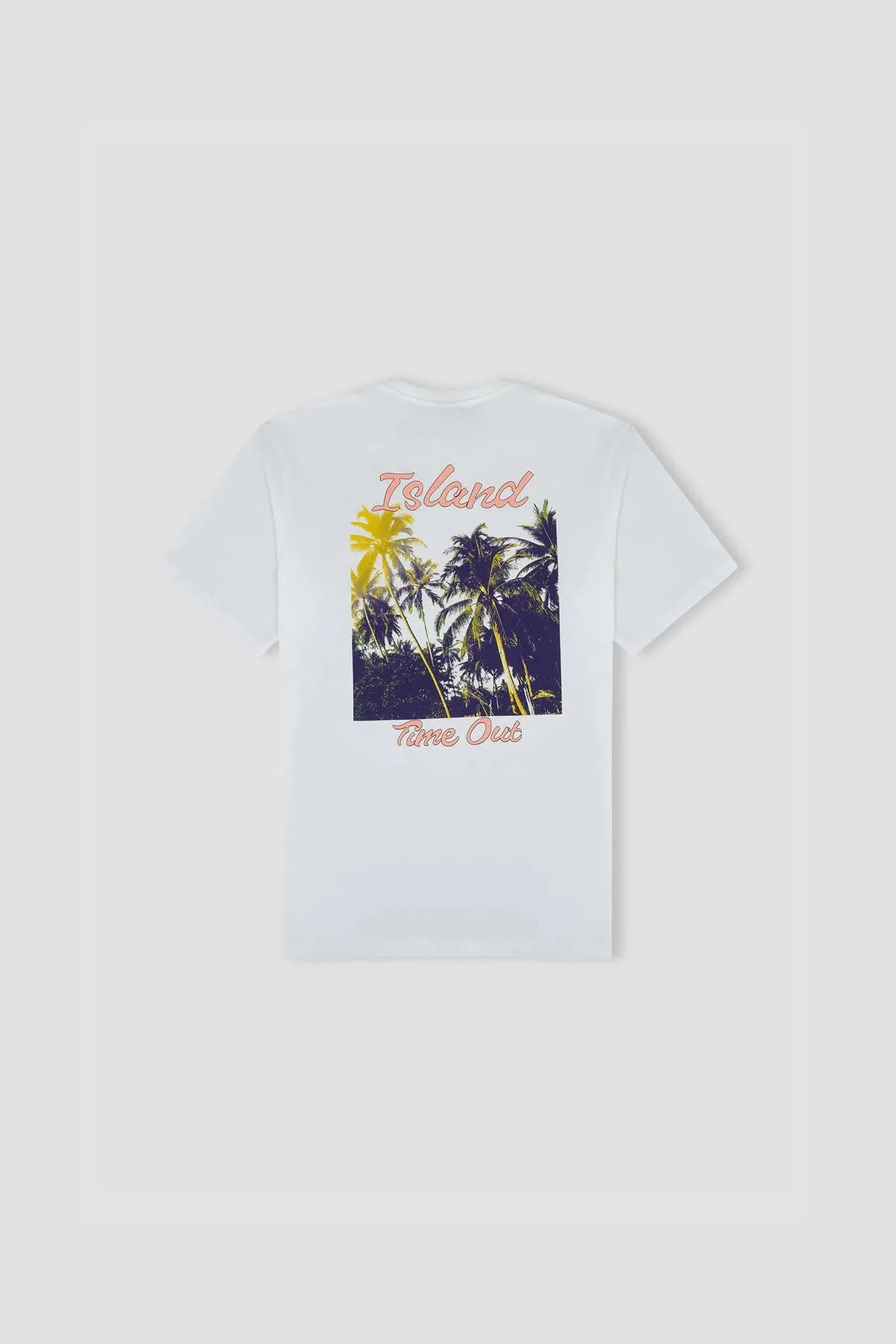 Printed T-Shirt For Men - White