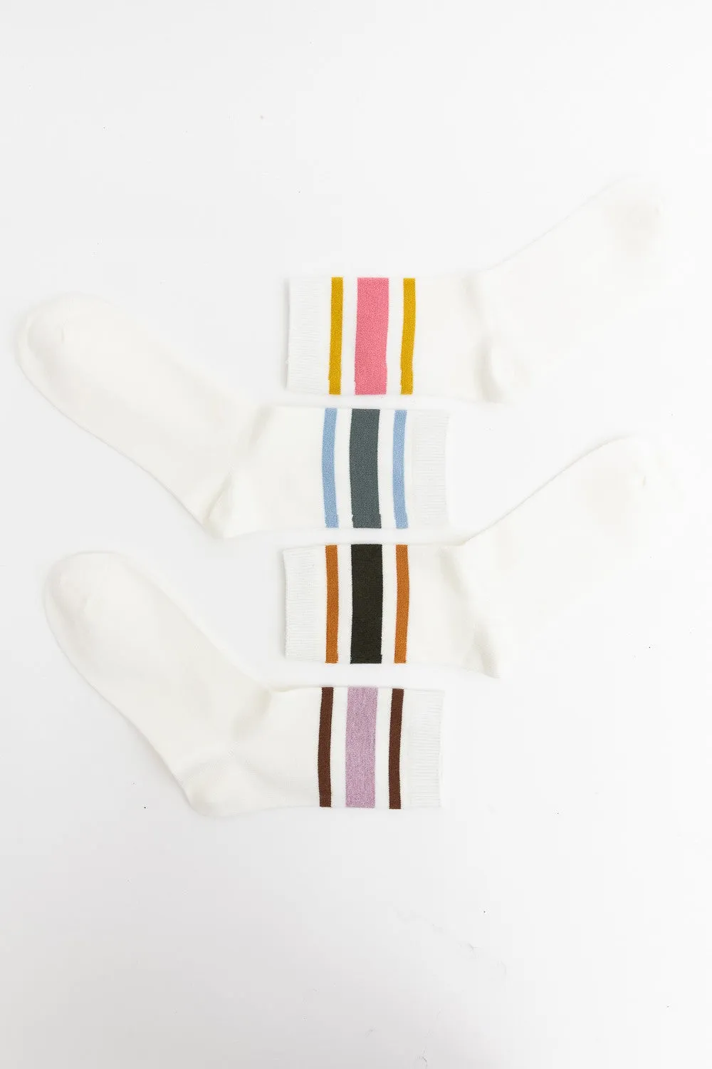 Ringer Crew Socks