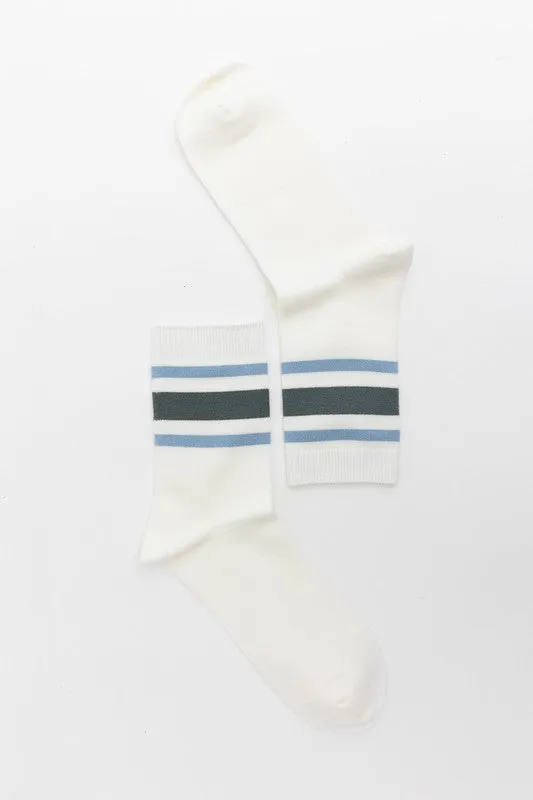 Ringer Crew Socks