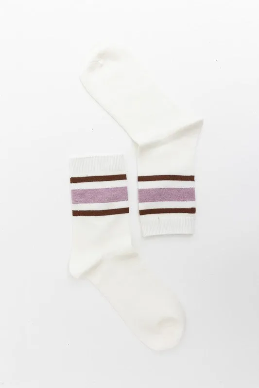 Ringer Crew Socks