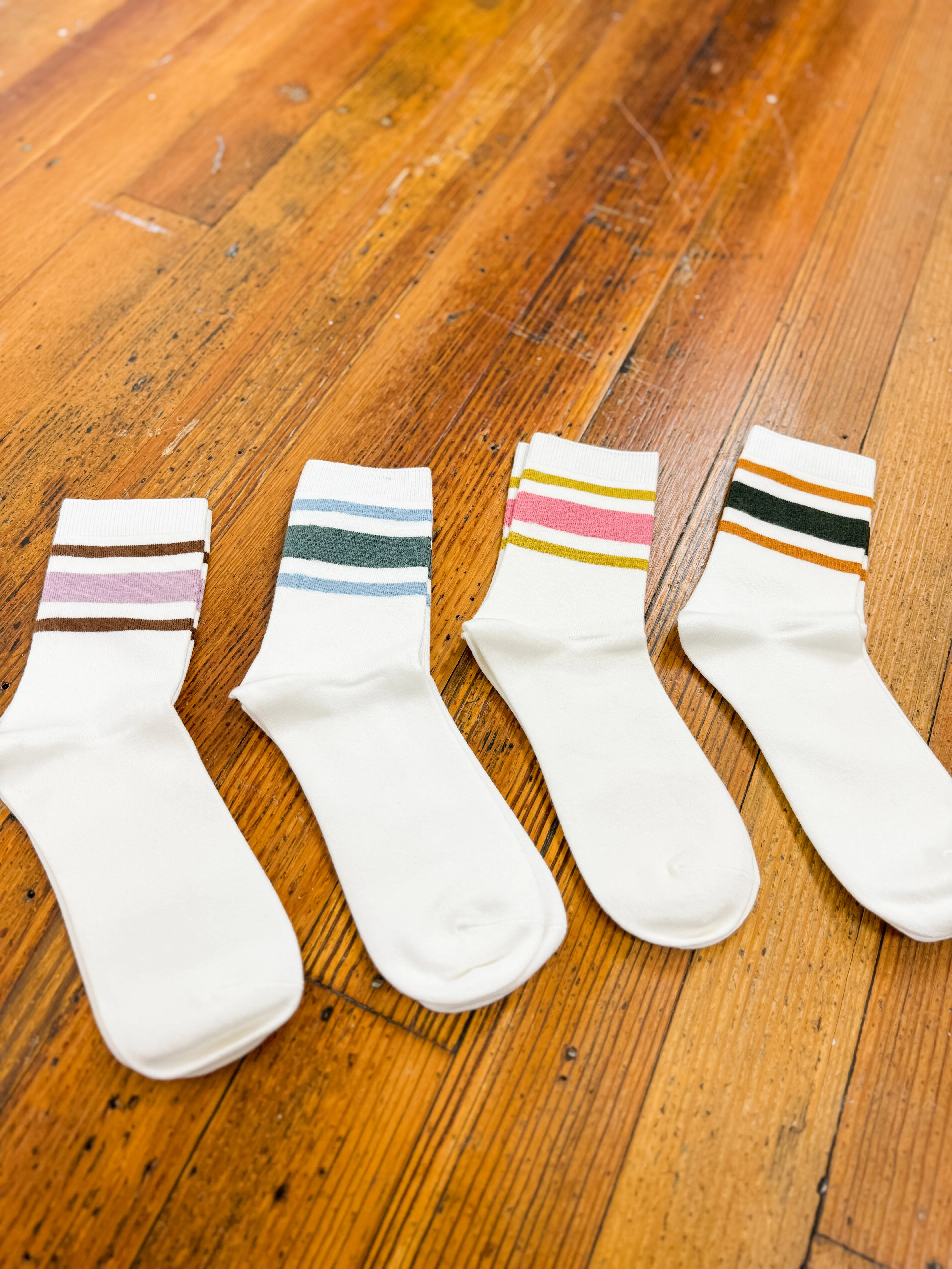 Ringer Crew Socks