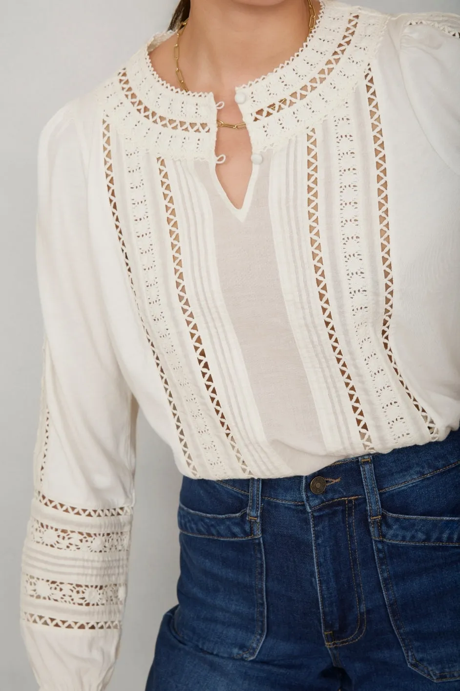 Roseanne Top - Ivory