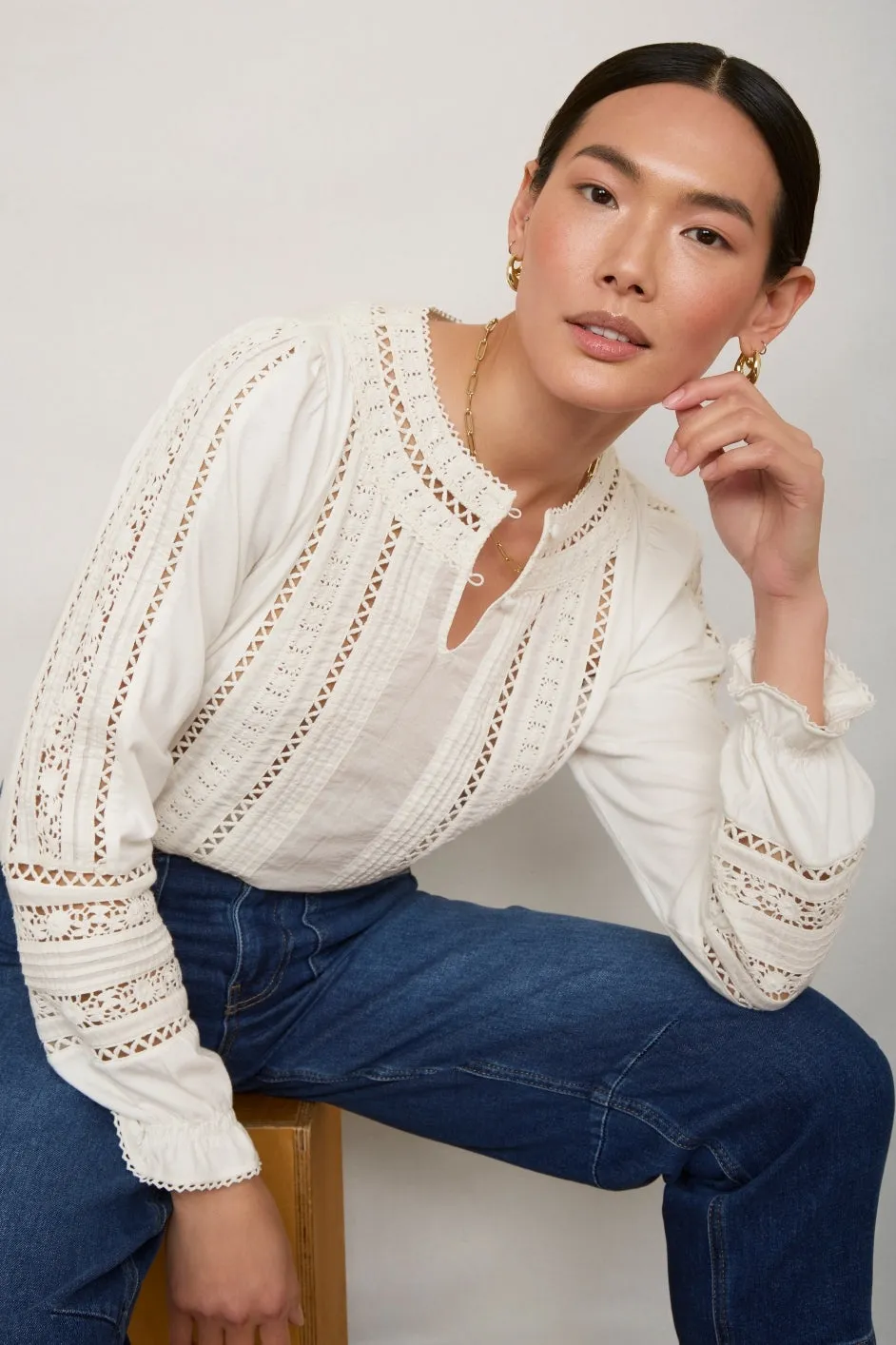Roseanne Top - Ivory