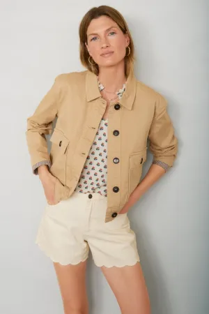 Ruby Scallop Short - Ecru