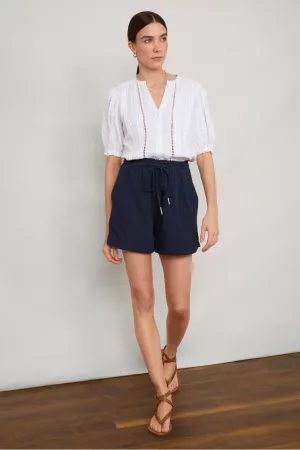 Selene Double Gauze Short - Midnight