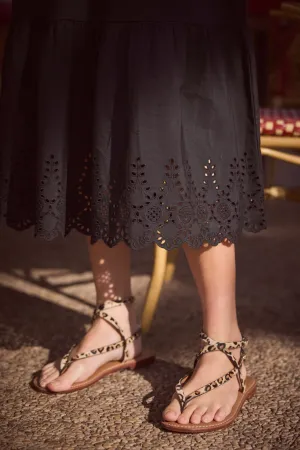 Silvie Sandal - Leopard Pony