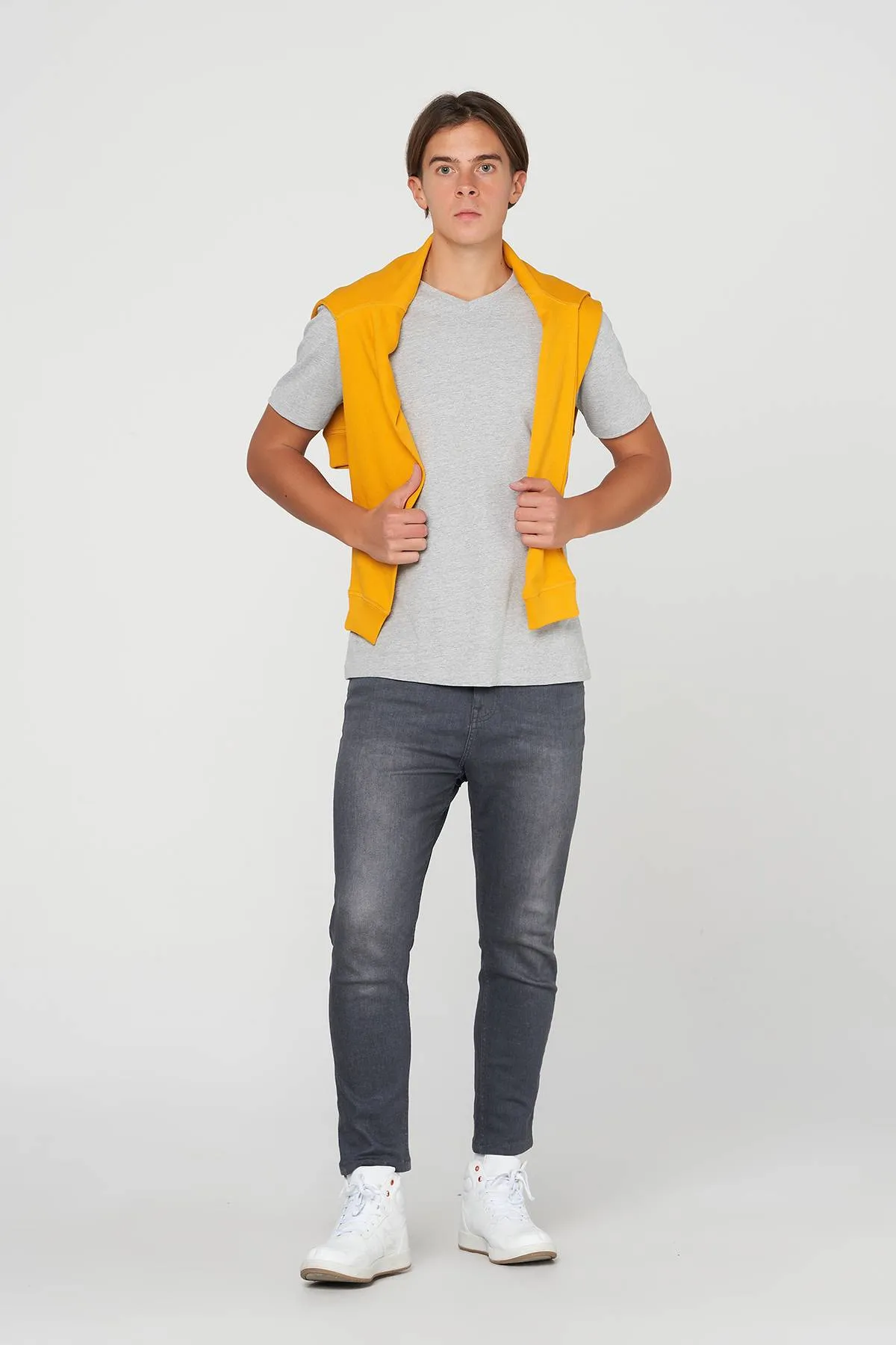 Skinny Fit Jeans For Men - Grey