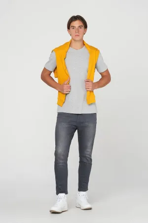 Skinny Fit Jeans For Men - Grey