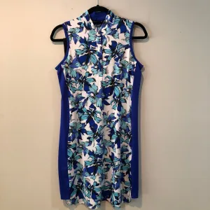 Sleeveless dress, Novelty neck, snaps, Style GF-1653-E186