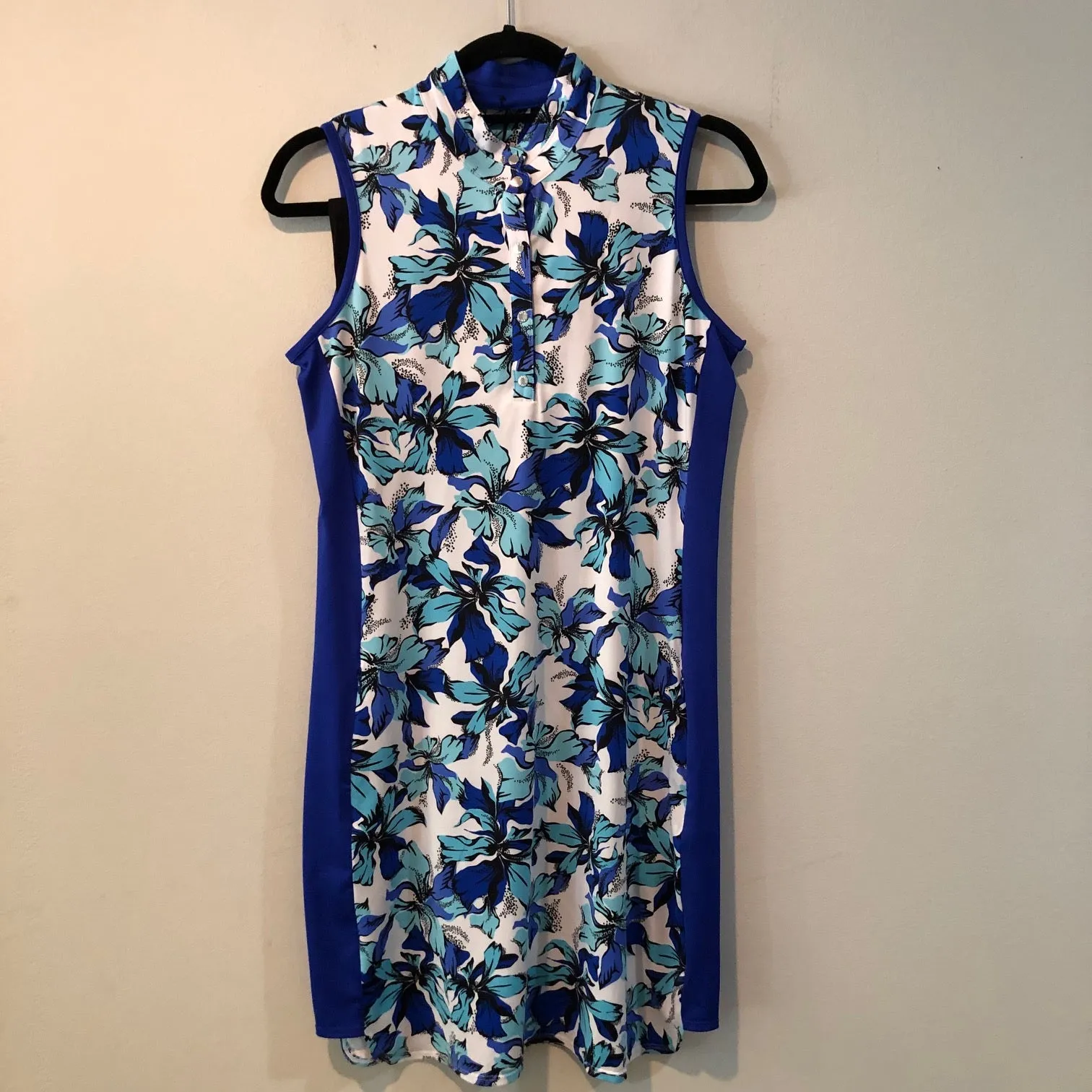 Sleeveless dress, Novelty neck, snaps, Style GF-1653-E186