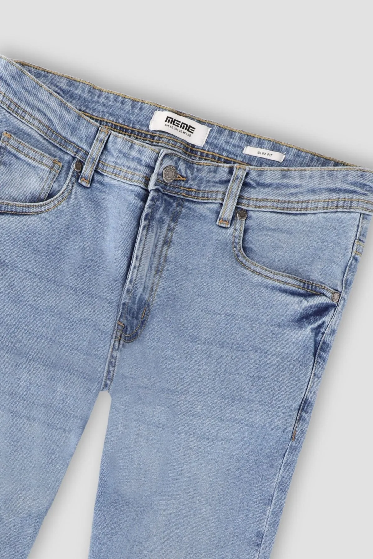 Slim Fit Jeans For Men - Light Blue