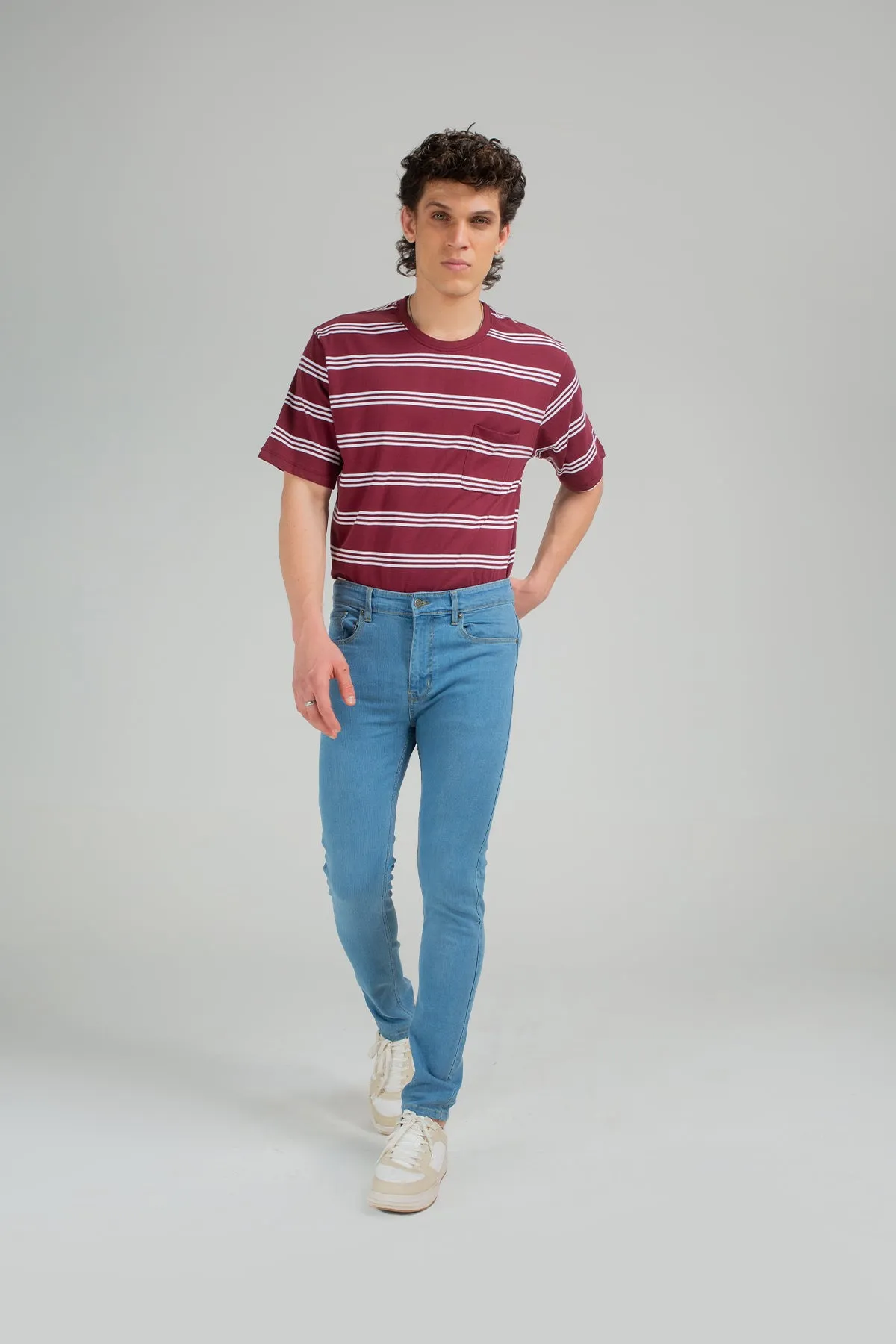 Slim Fit Jeans For Men - Wedgewood