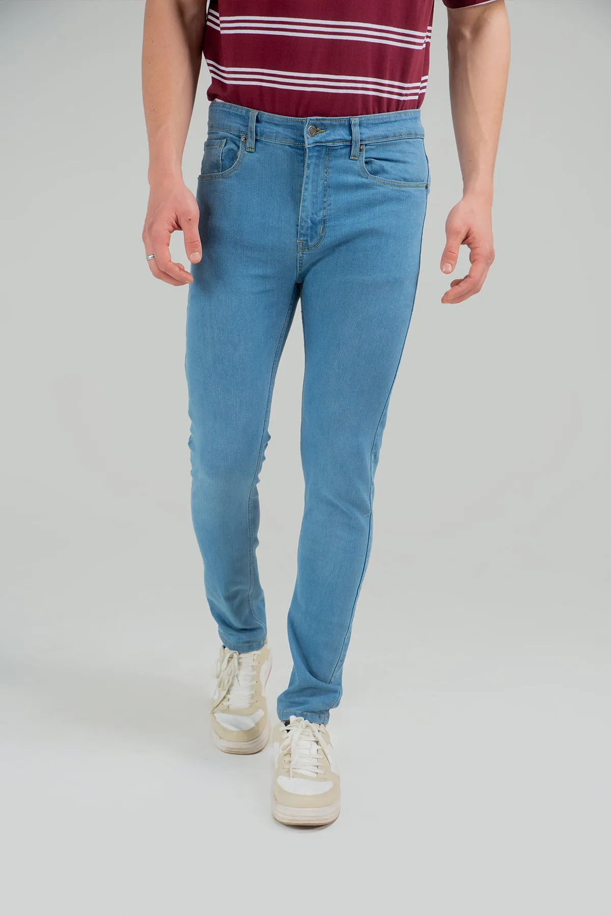 Slim Fit Jeans For Men - Wedgewood