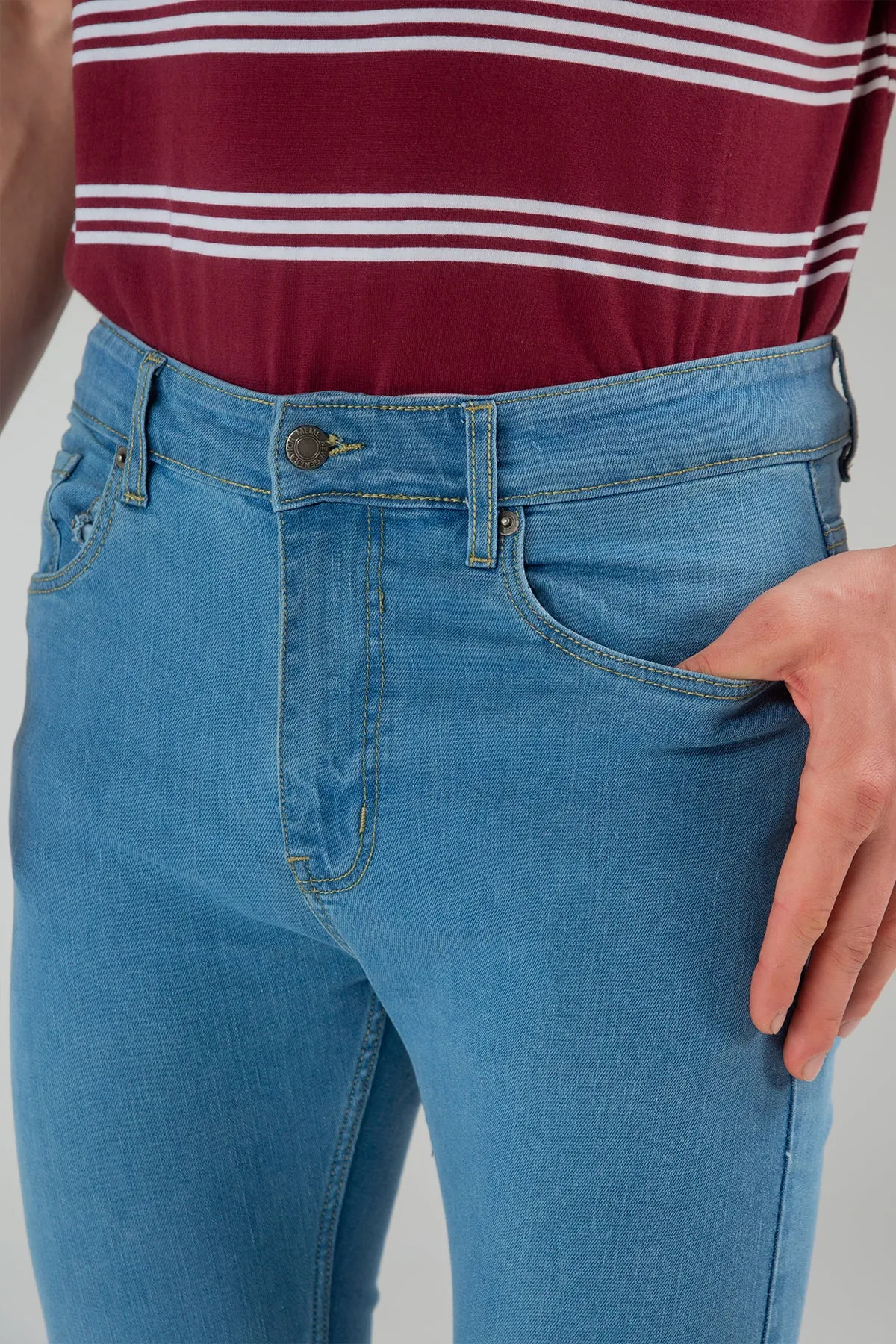 Slim Fit Jeans For Men - Wedgewood