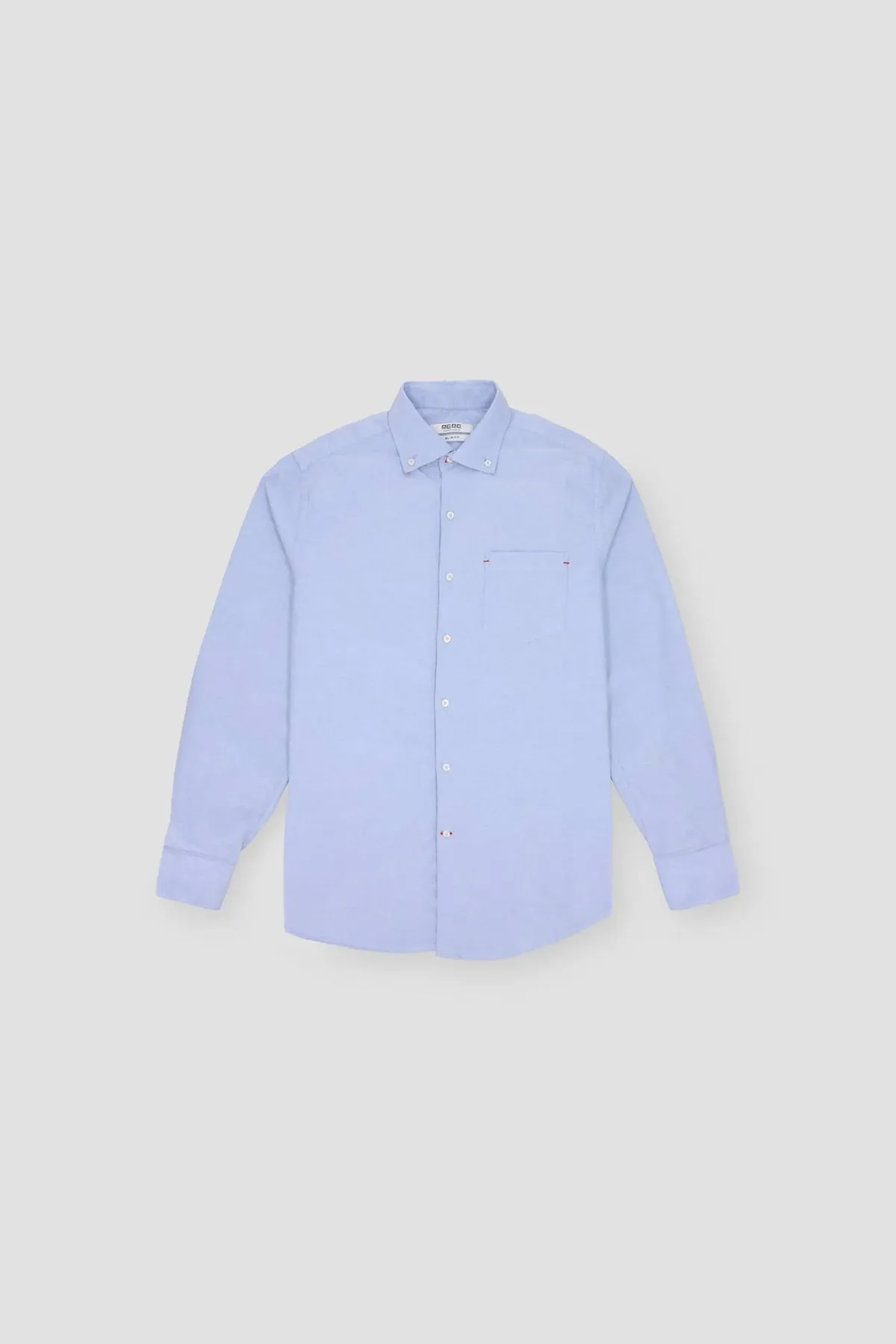 Solid Button Down Shirt For Men - Blue