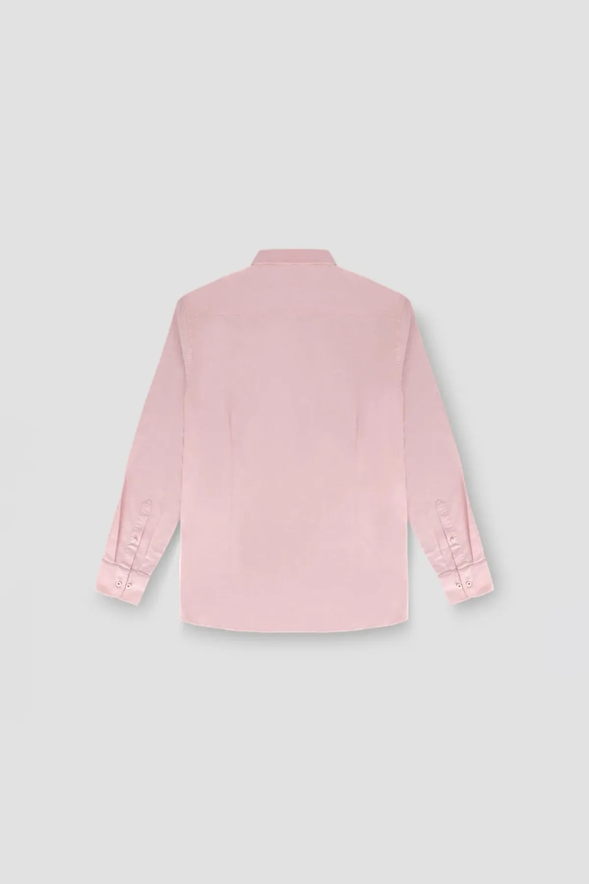 Solid Button Down Shirt For Men - Pink