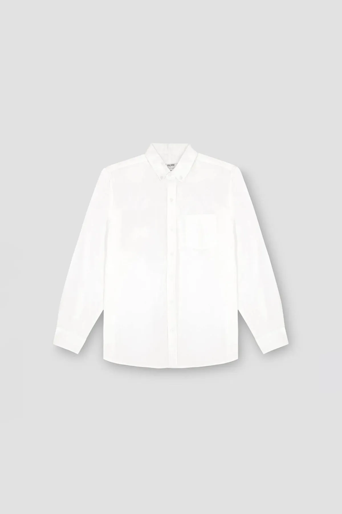Solid Button Down Shirt For Men - White