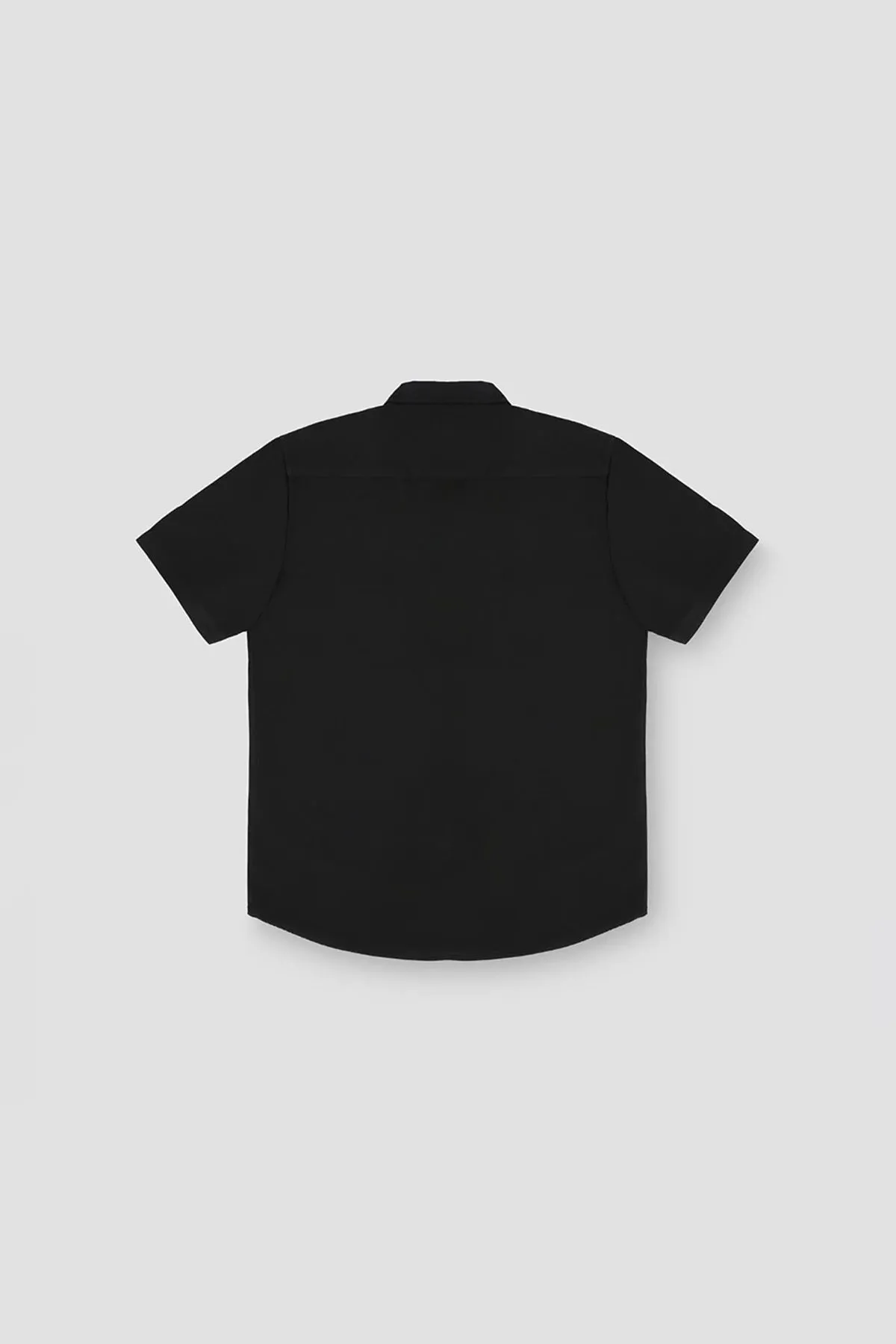 Solid Half Sleeve Shirt For Men - Black